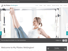 Tablet Screenshot of mypilateswellington.com